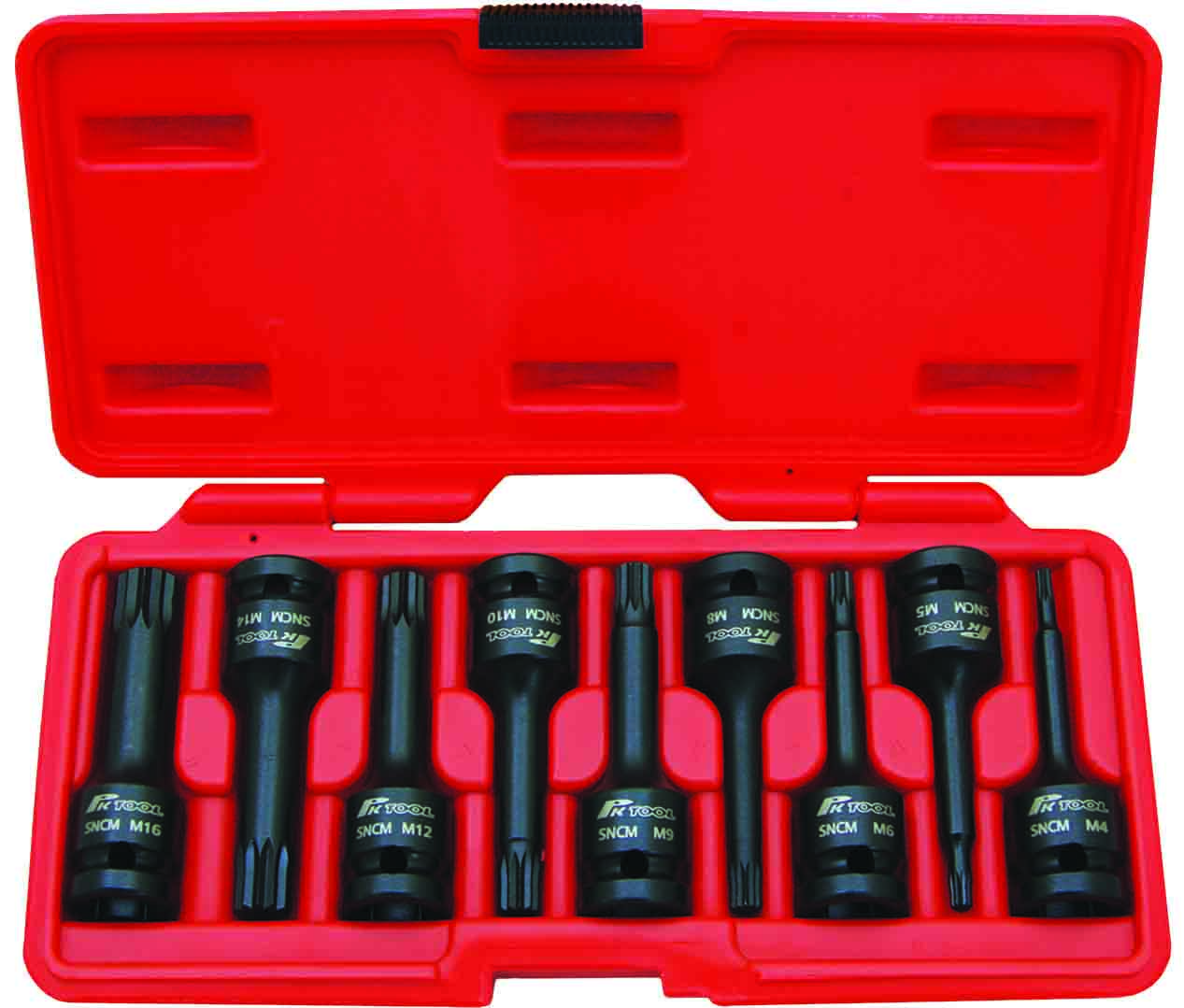 9pc 1/2” DR 78mm IMPACT SPLINE BITS SOCKET SET