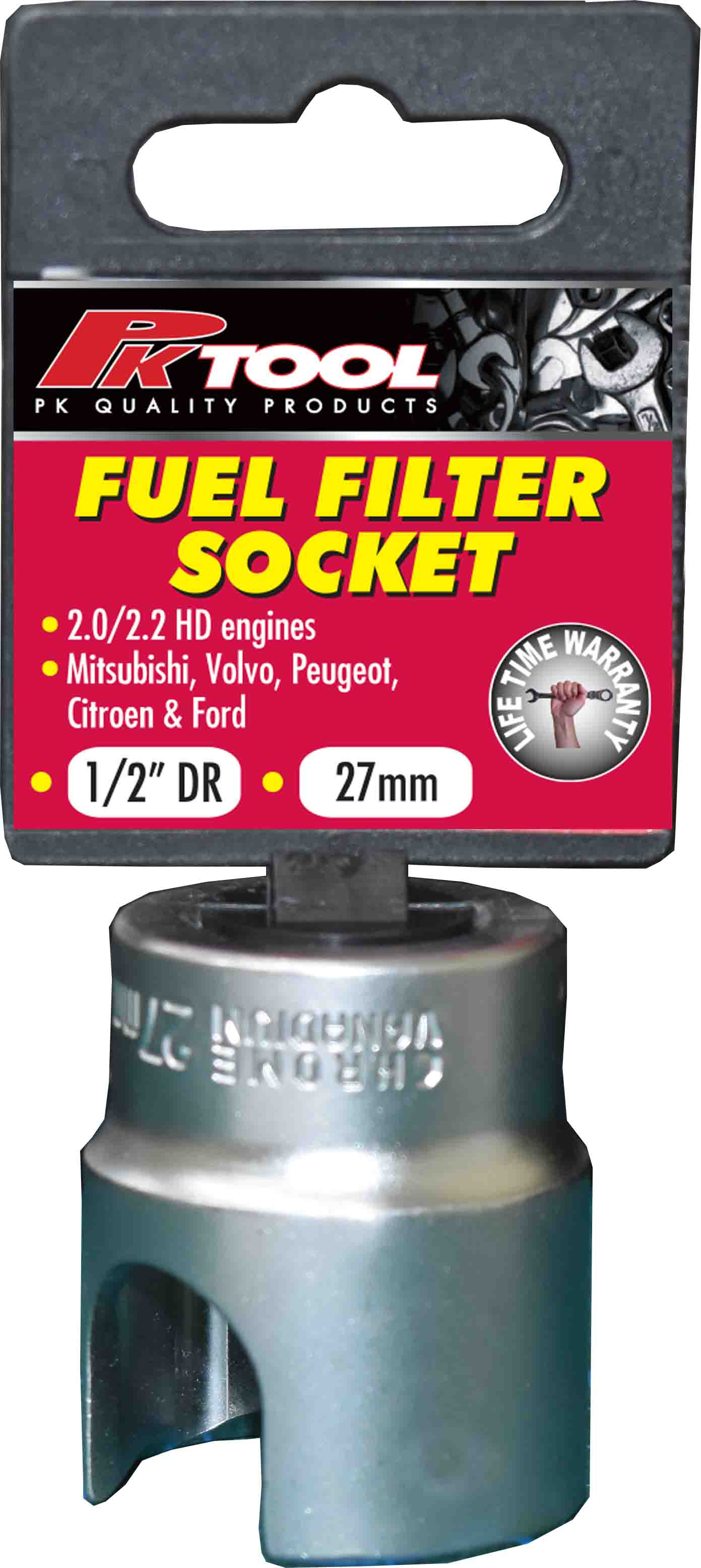 1/2″ Dr Fuel Filter 27mm Socket for Plastic Filter Covers Socket