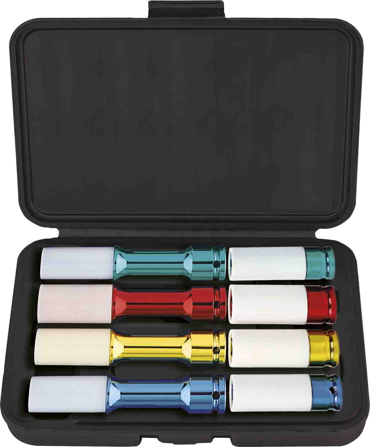 8pc 1/2” Dr Mag Wheel Cr-V Metric Deep Impact Socket Set