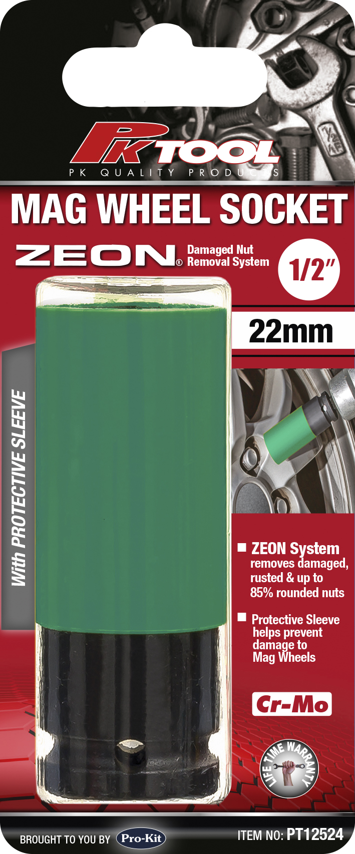 22MM 1/2” DR MAG WHEEL DEEP IMPACT INDIVIDUAL SOCKET