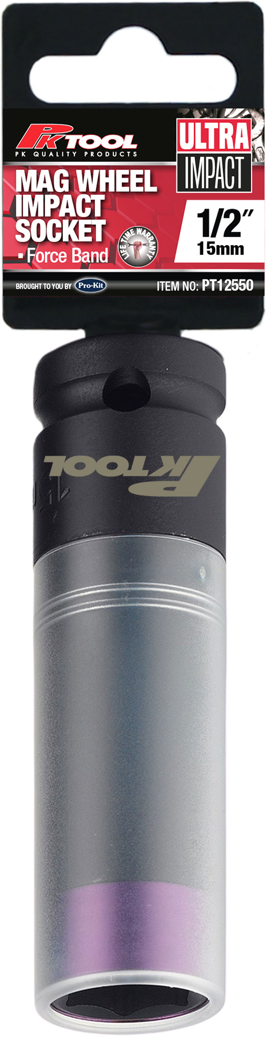 15mm 1/2” Dr Thin Wall Deep Impact 85mm Mag Wheel Socket