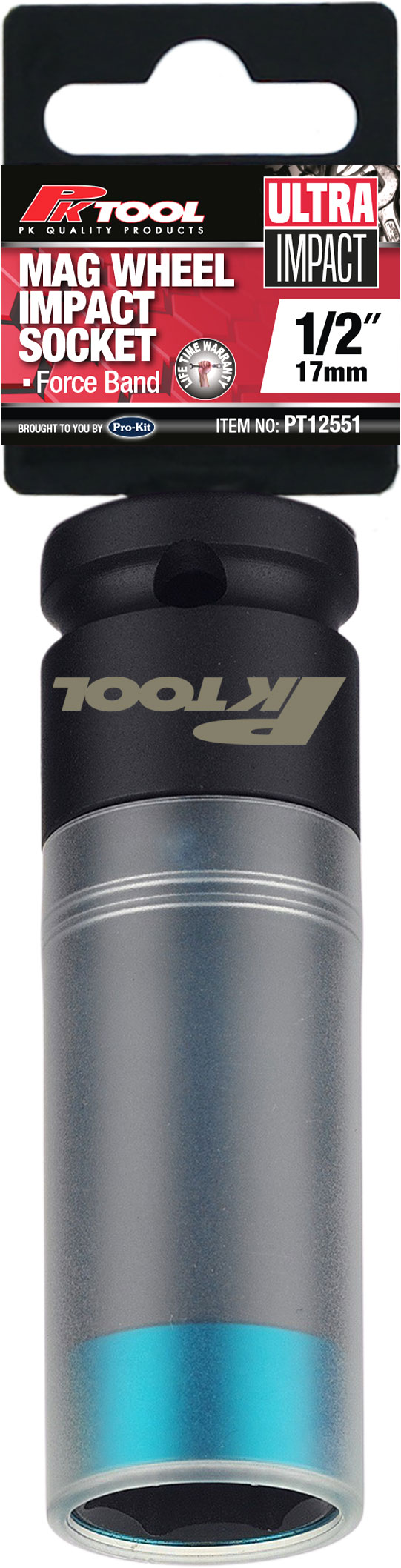 17mm 1/2” Dr Thin Wall Deep Impact 85mm Mag Wheel Socket