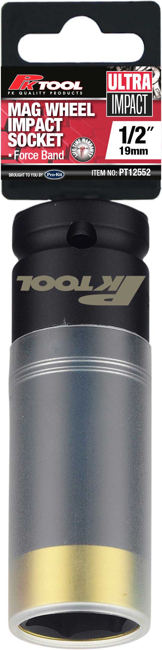 19mm 1/2” Dr Thin Wall Deep Impact 85mm Mag Wheel Socket