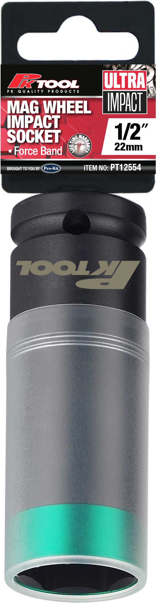 22mm 1/2” Dr Thin Wall Deep Impact 85mm Mag Wheel Socket