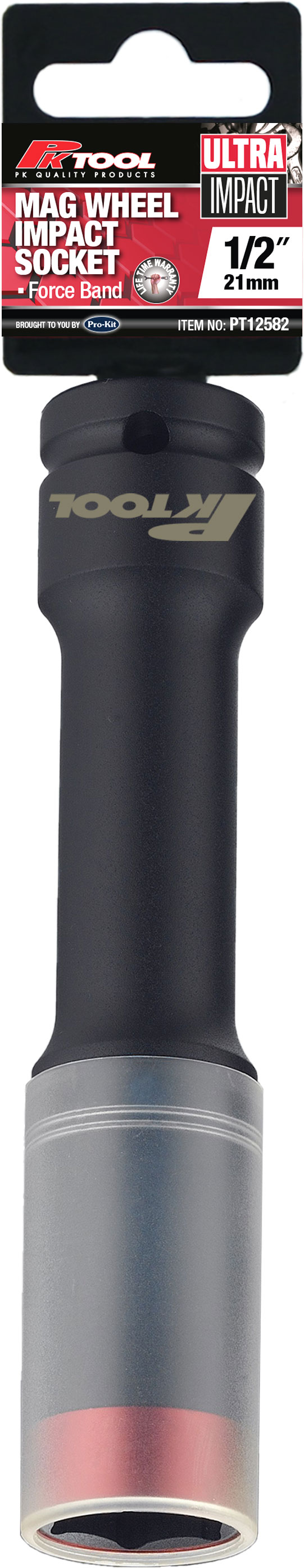 21mm 1/2” Dr Thin Wall Deep Impact 150mm Mag Wheel Socket