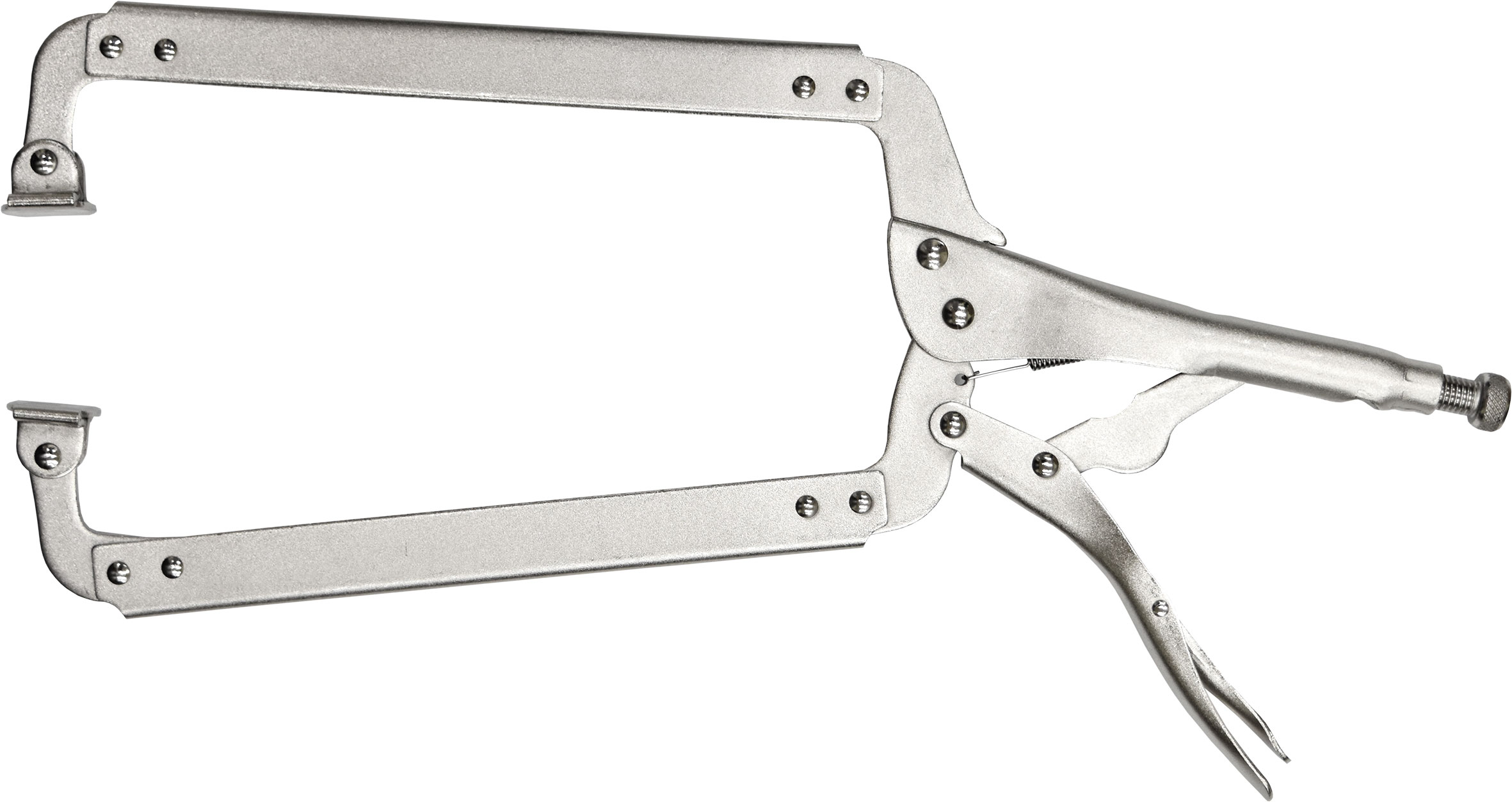 450mm Locking C-Clamp Welders Plier with Wide-Open Jaws & Swivel Pads