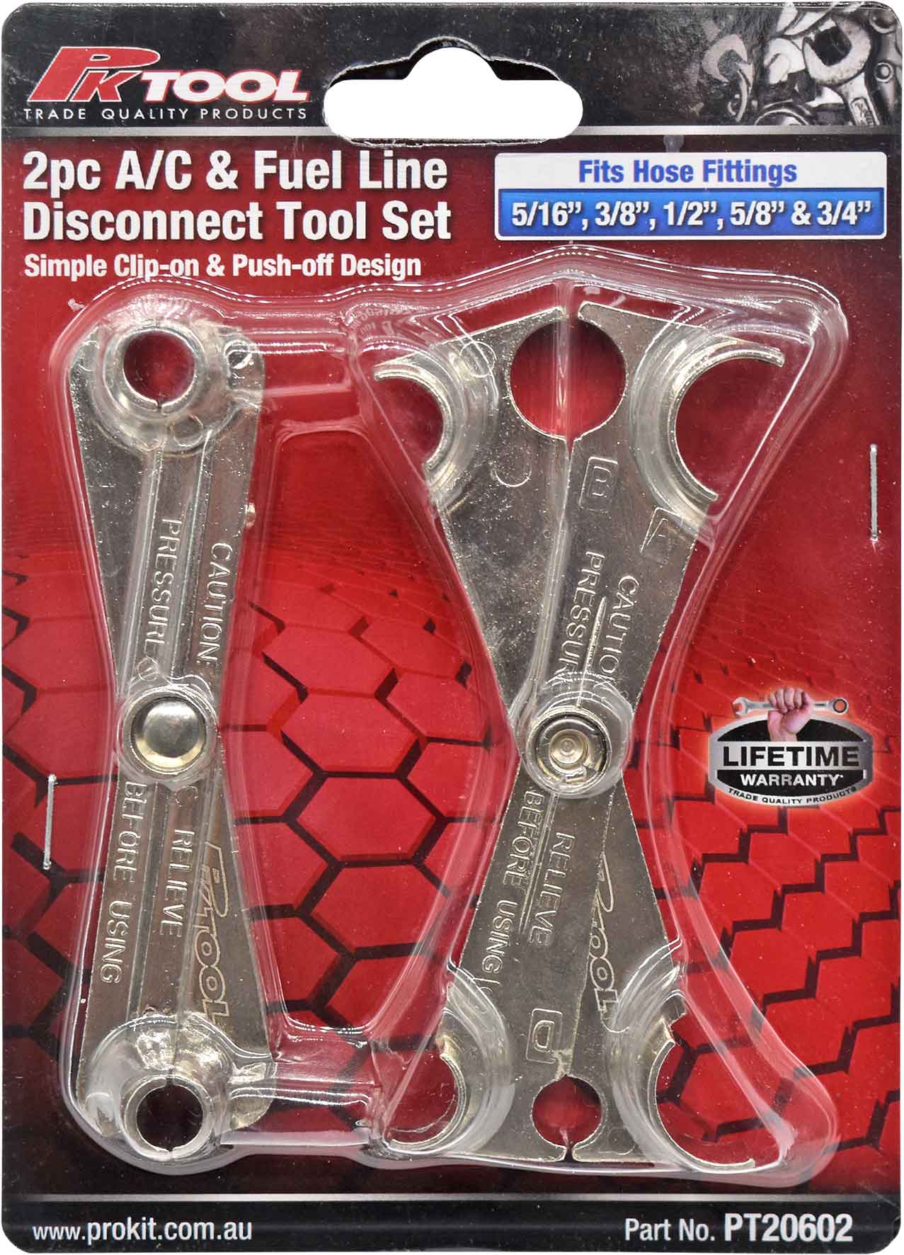 2pc A/C & Fuel Line Disconnect Tool Set