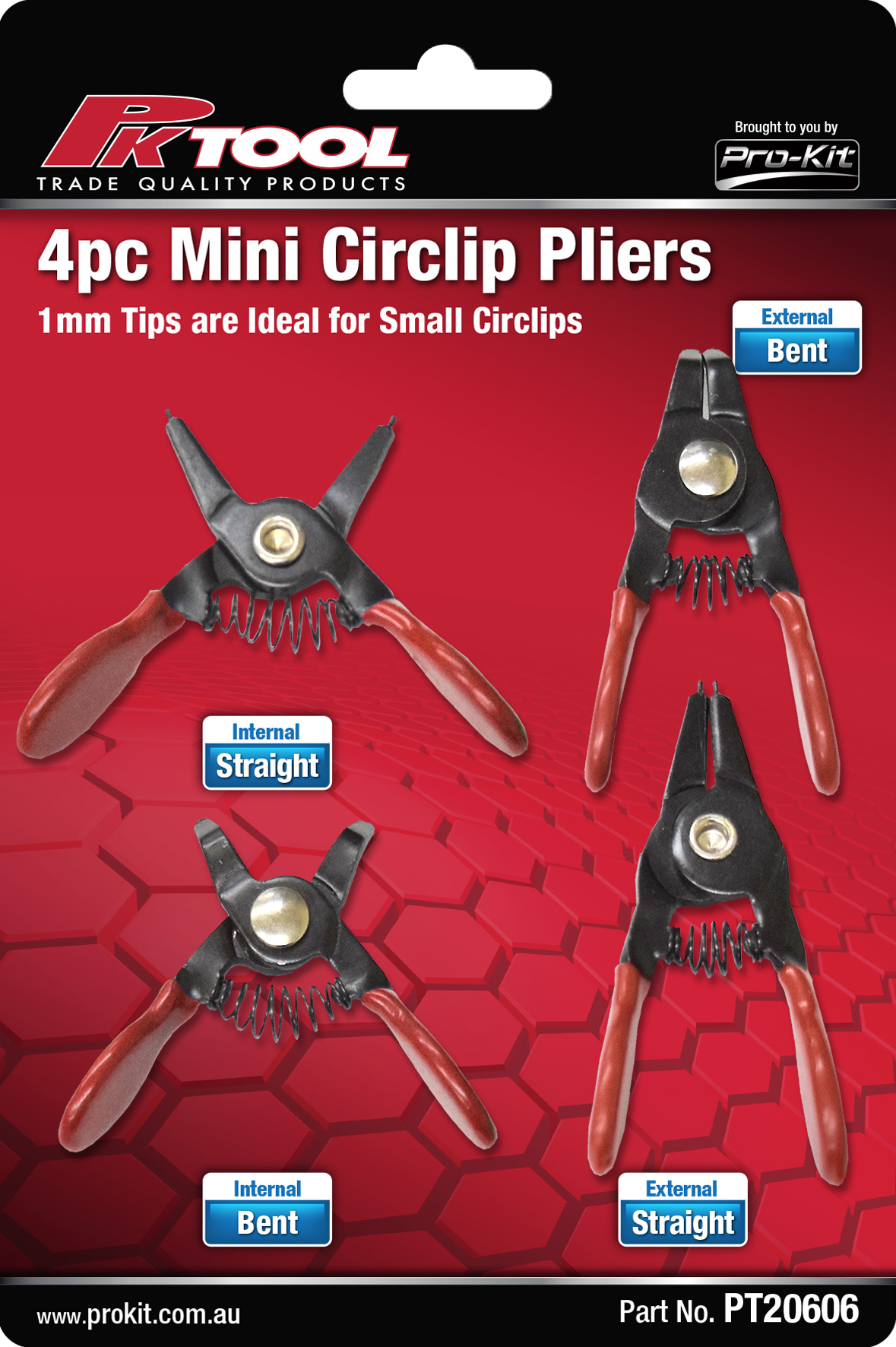 4pc Mini Circlip Pliers
