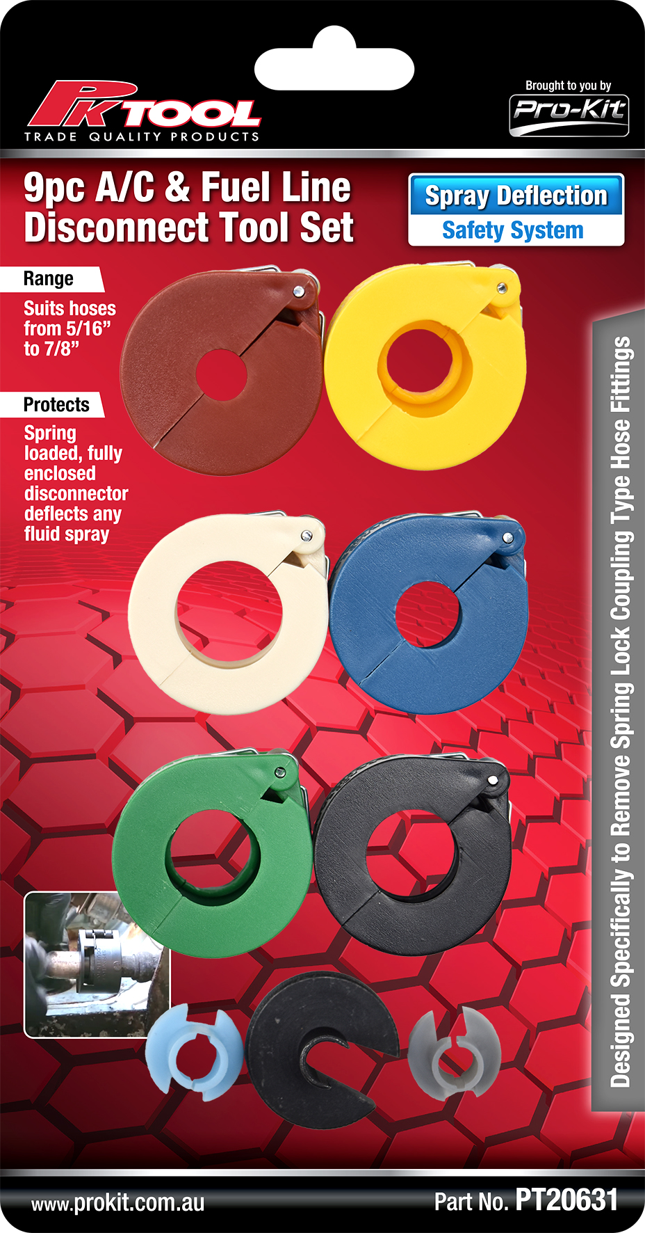 9pc A/C & Fuel Line Disconnect Tool Set