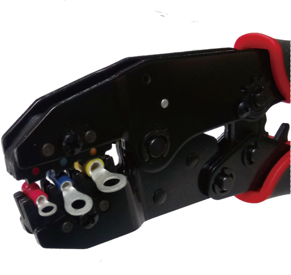 450pc Mixed Terminals Kit with Ratchet Crimping Plier & Wire Stripper
