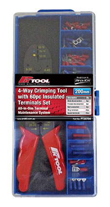 61pc Crimping Tool & Mixed Terminals Kit