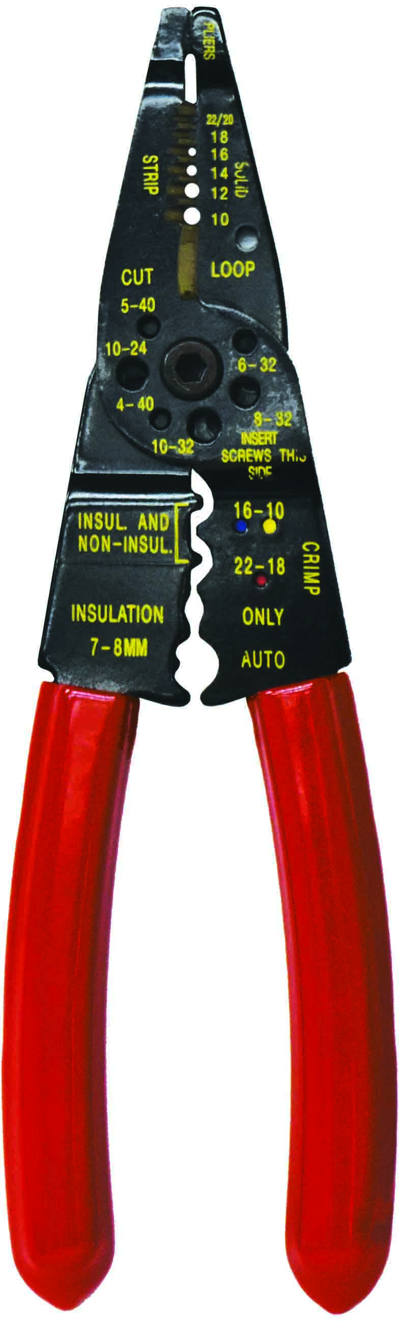 200mm (8”) 7-WAY ALL PURPOSE LONG NOSE CRIMPING TOOL