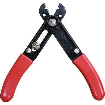 Mini Wire Stripping & Cutting Pliers with Lockable Wire Thickness Adjuster