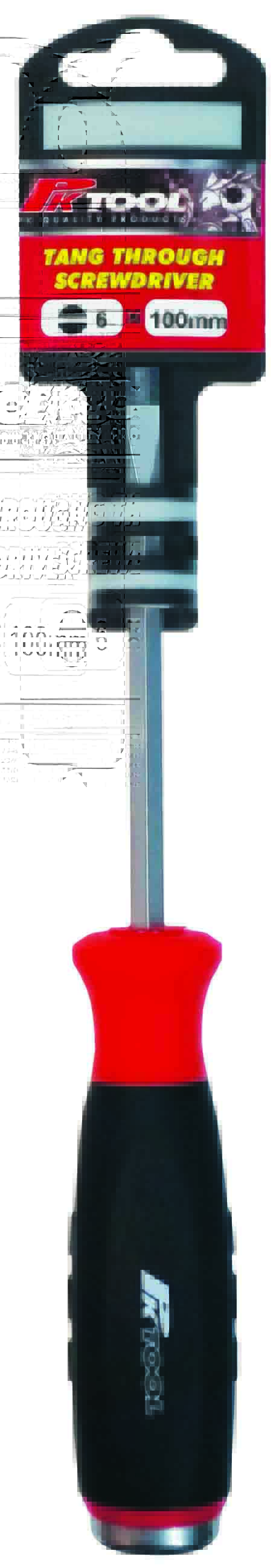 200mm x 10mm Tang Through Blade Screwdriver