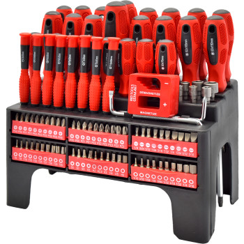 100pc Screwdriver Set with Handy Storage Rack