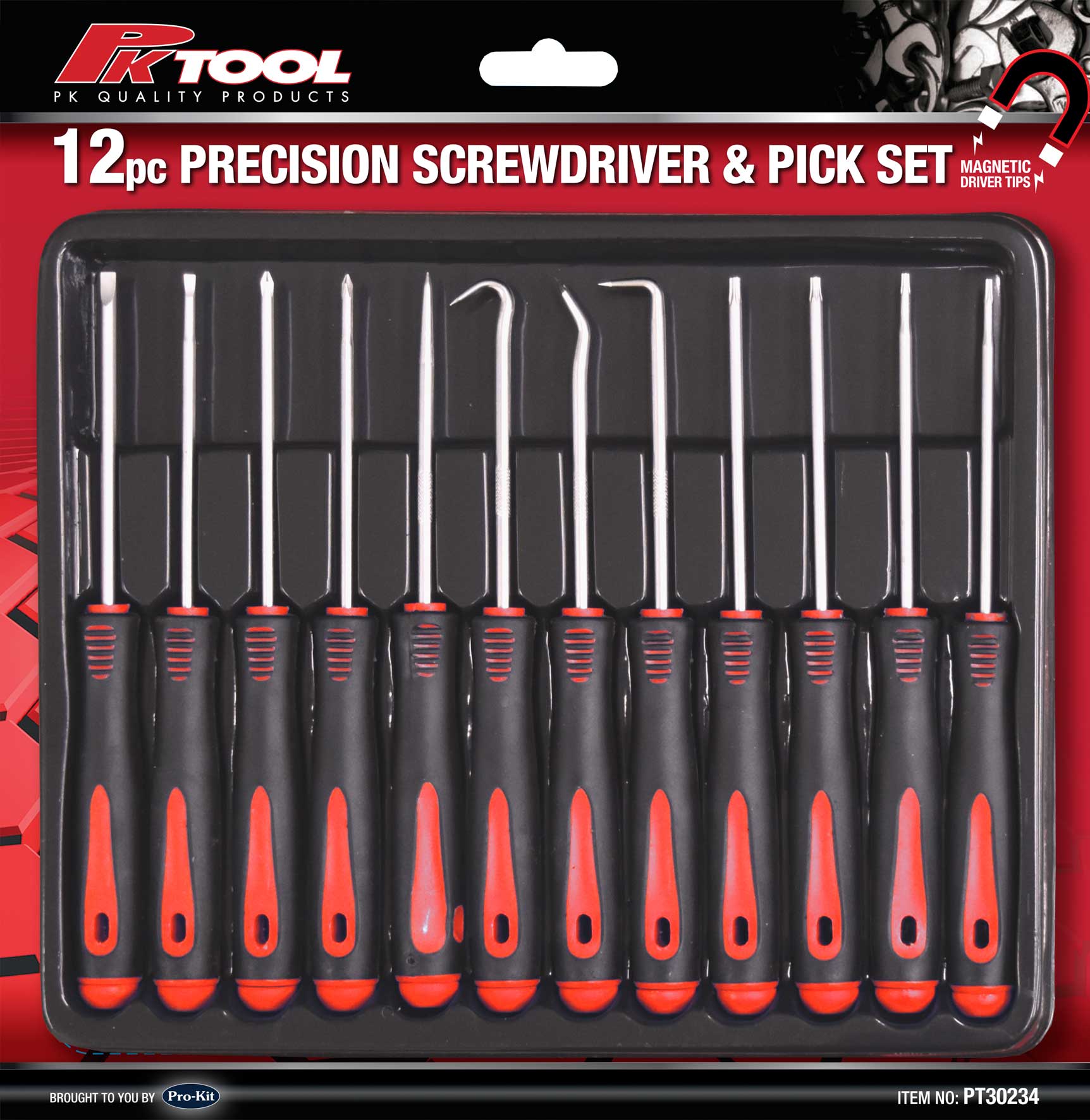 12pc Precision Screwdrivers & Pick Set