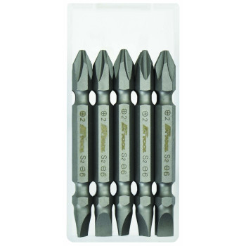 10pc 1/4” Hex 65mm Double Ended Screwdriver Bits Set