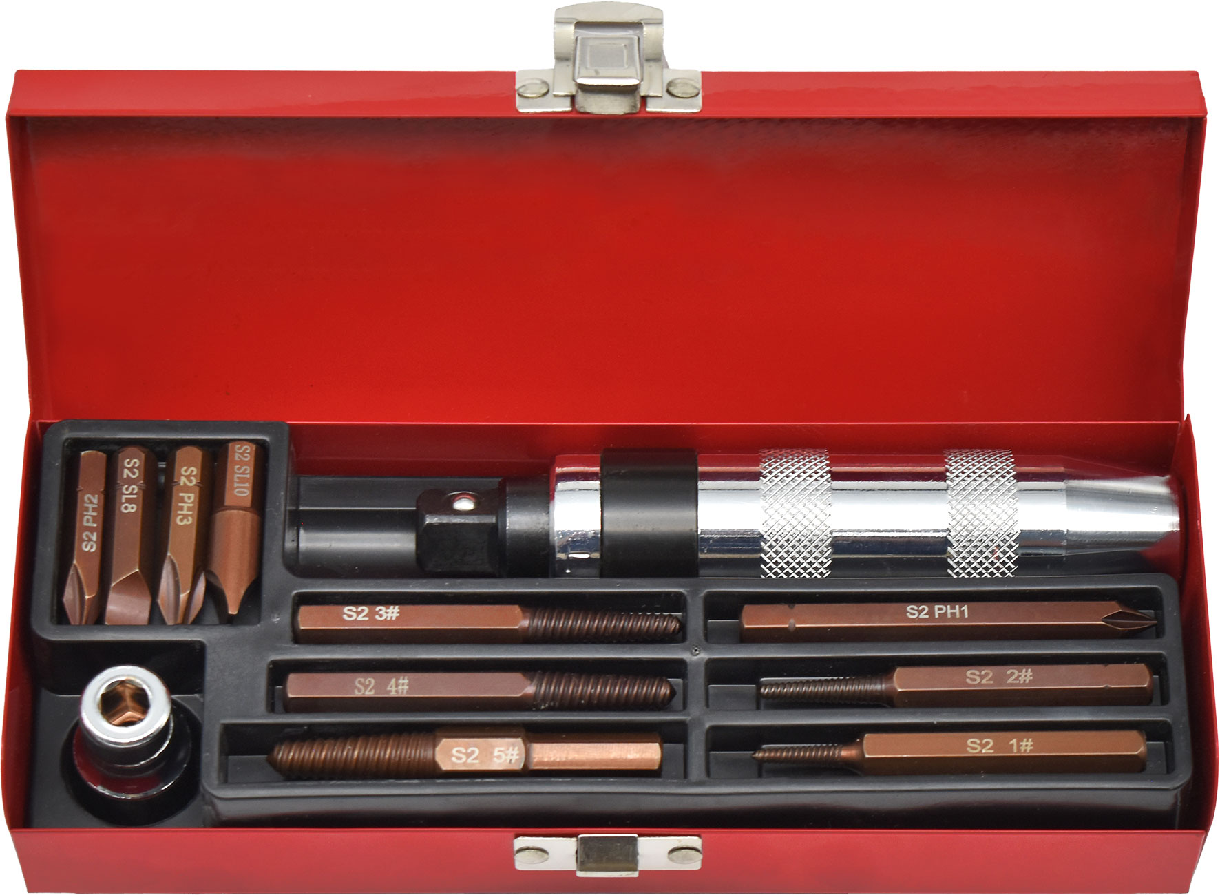 12pc Reversible Extractor & Impact Driver Set