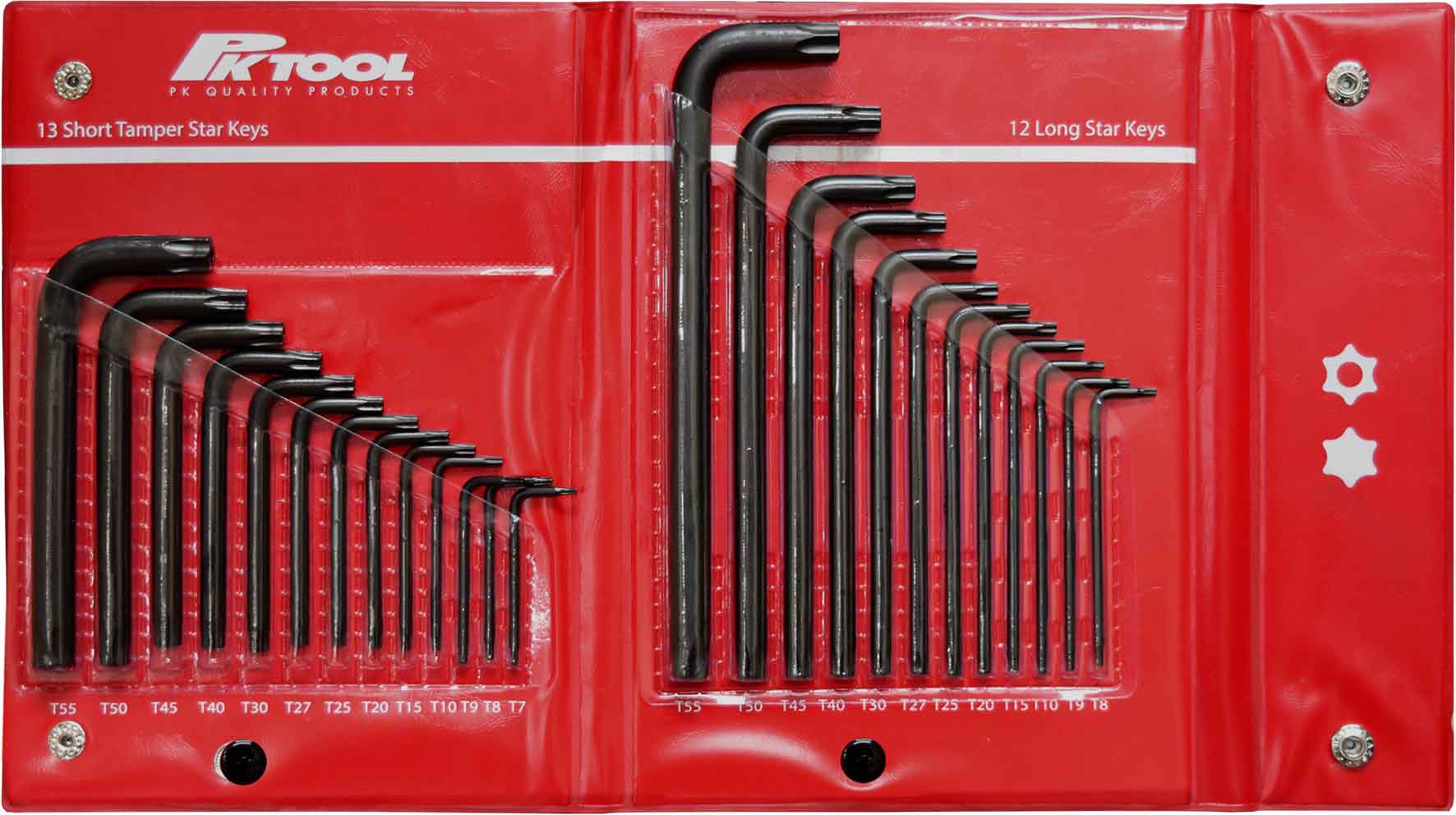 25pc Tamper Star & Star Key Set