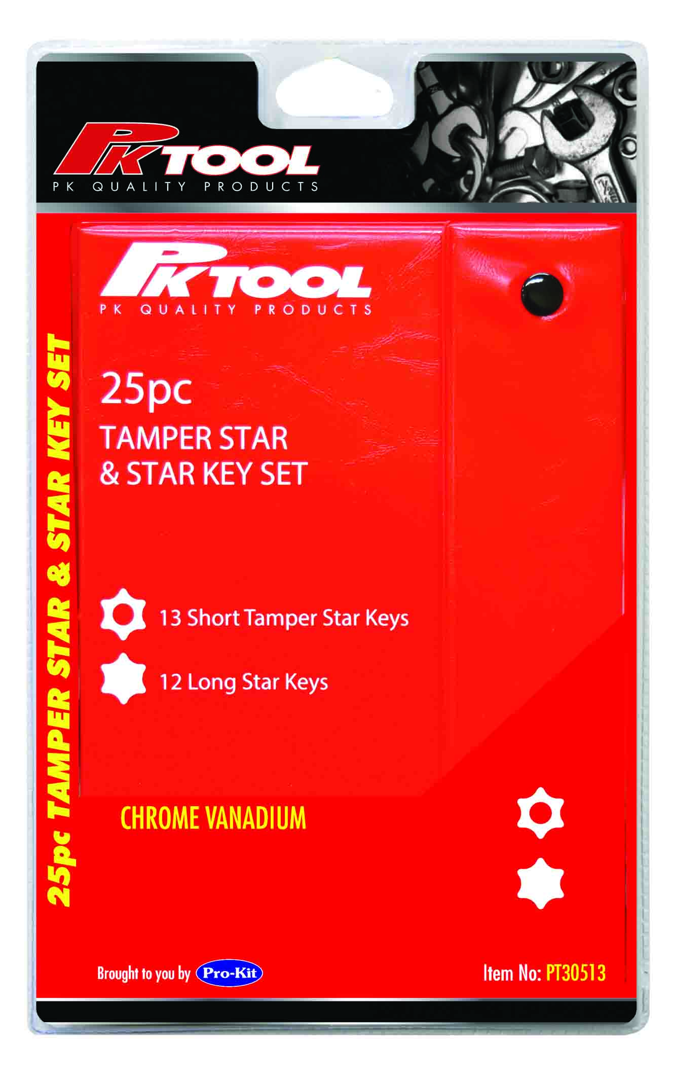 25pc Tamper Star & Star Key Set