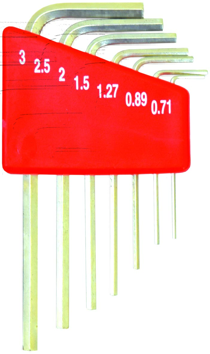 7pc Metric Micro Hex Key Set