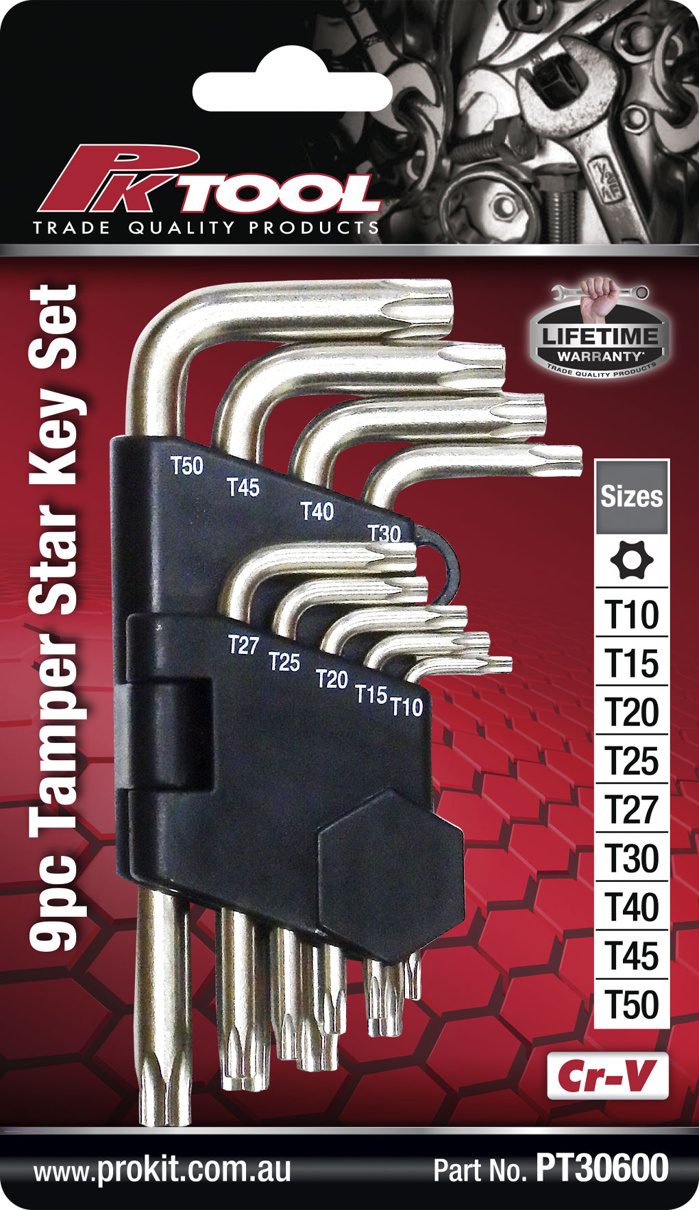 9pc Tamper Star Key Set