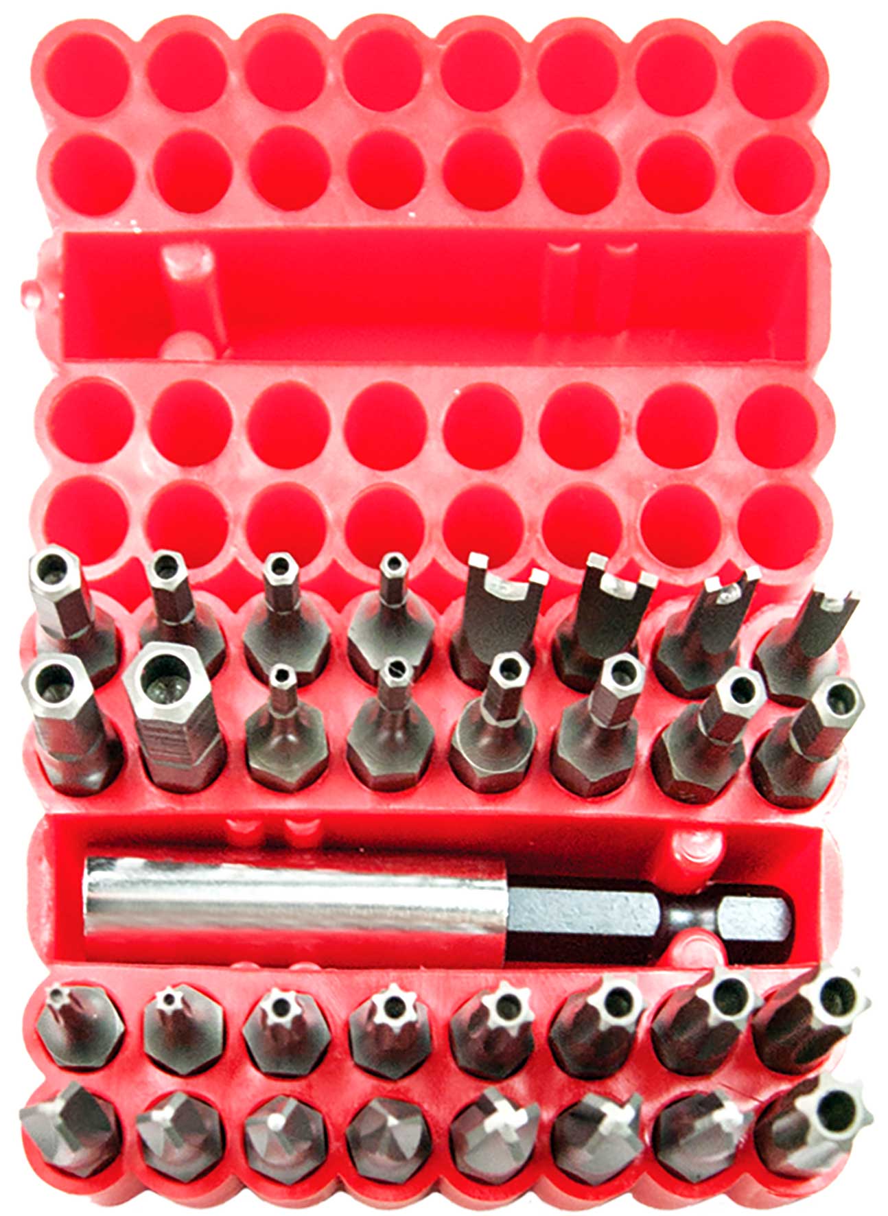 33pc Cr-V 1/4” Hex Dr Security Bits Set