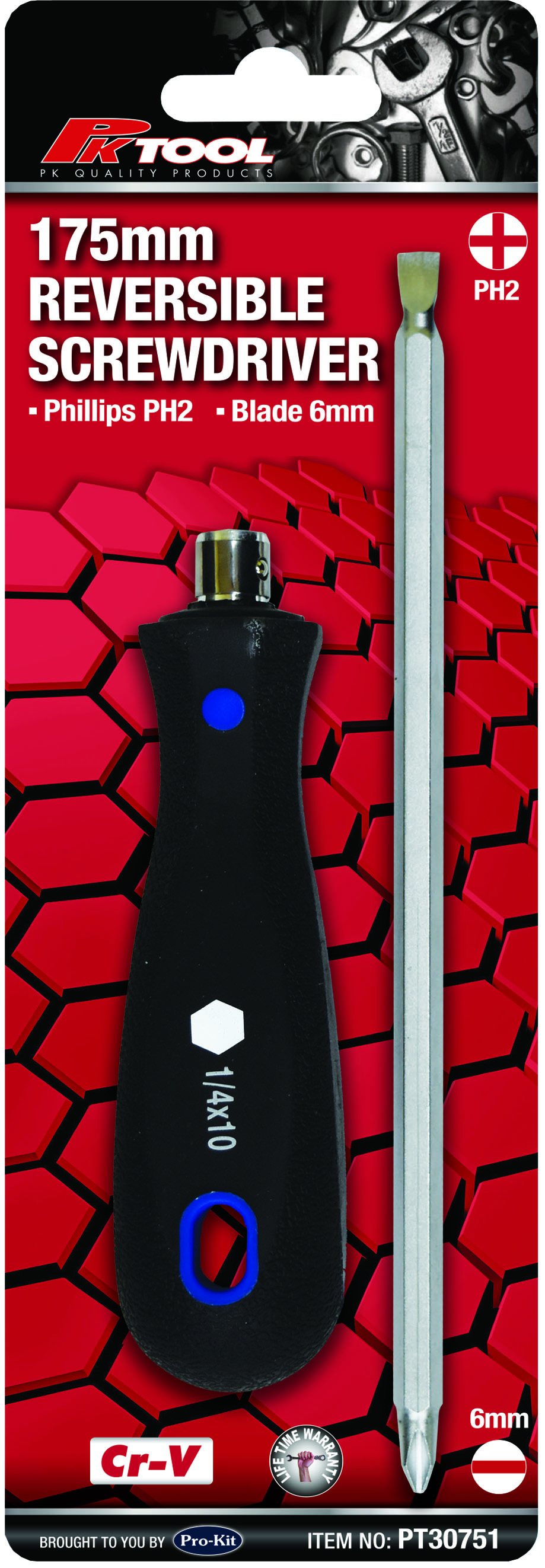 175mm Reversible Screwdriver Set