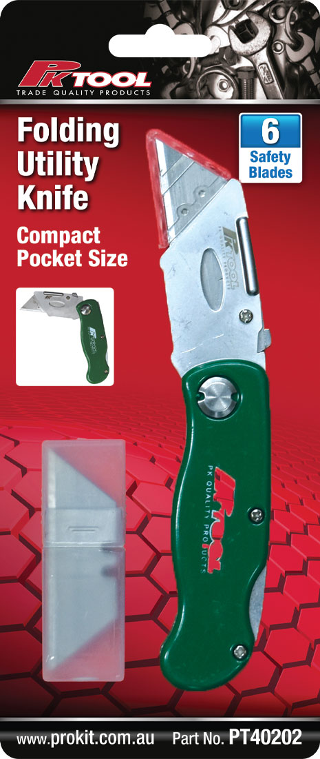 Folding Knife with 6 Extra Blades