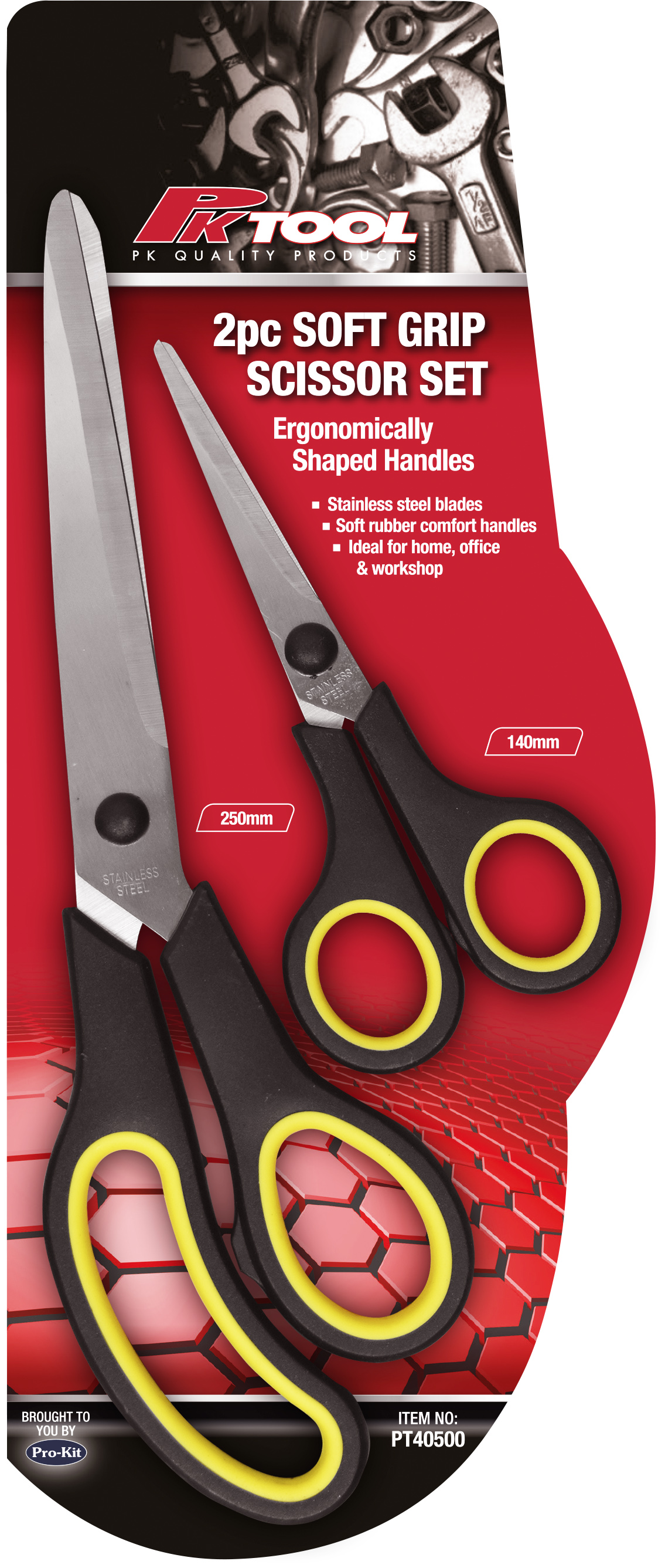 SCISSOR – 2pc 140 & 250MM SOFT GRIP