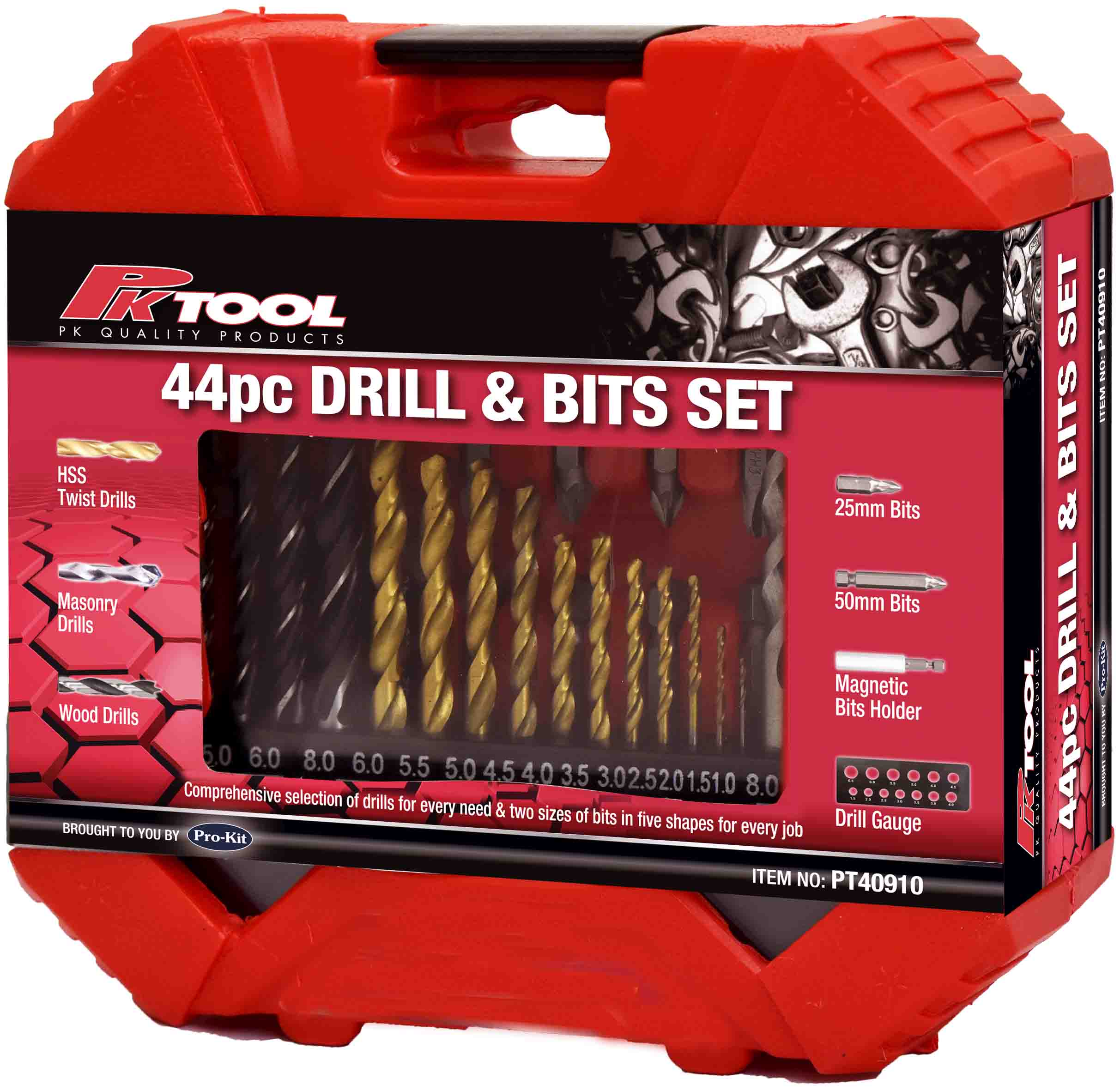 44pc Drill & Bits Set