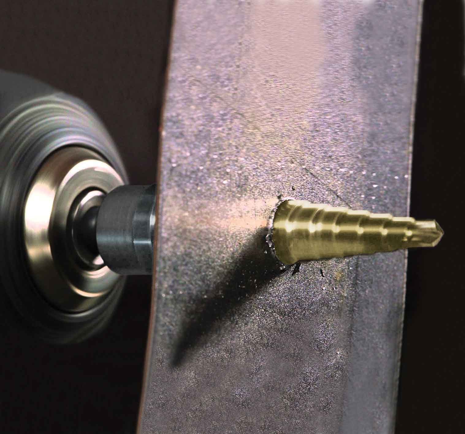 6pc Step Drill Bit & Automatic Centre Punch Set