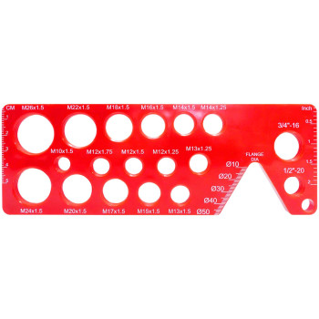 Bolt Pitch & Sizing Gauge