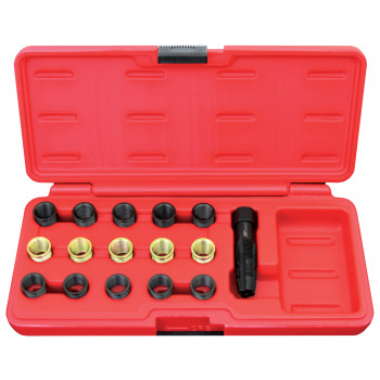 16pc M14 1.5mm Spark Plug Thread Repair Tool Set