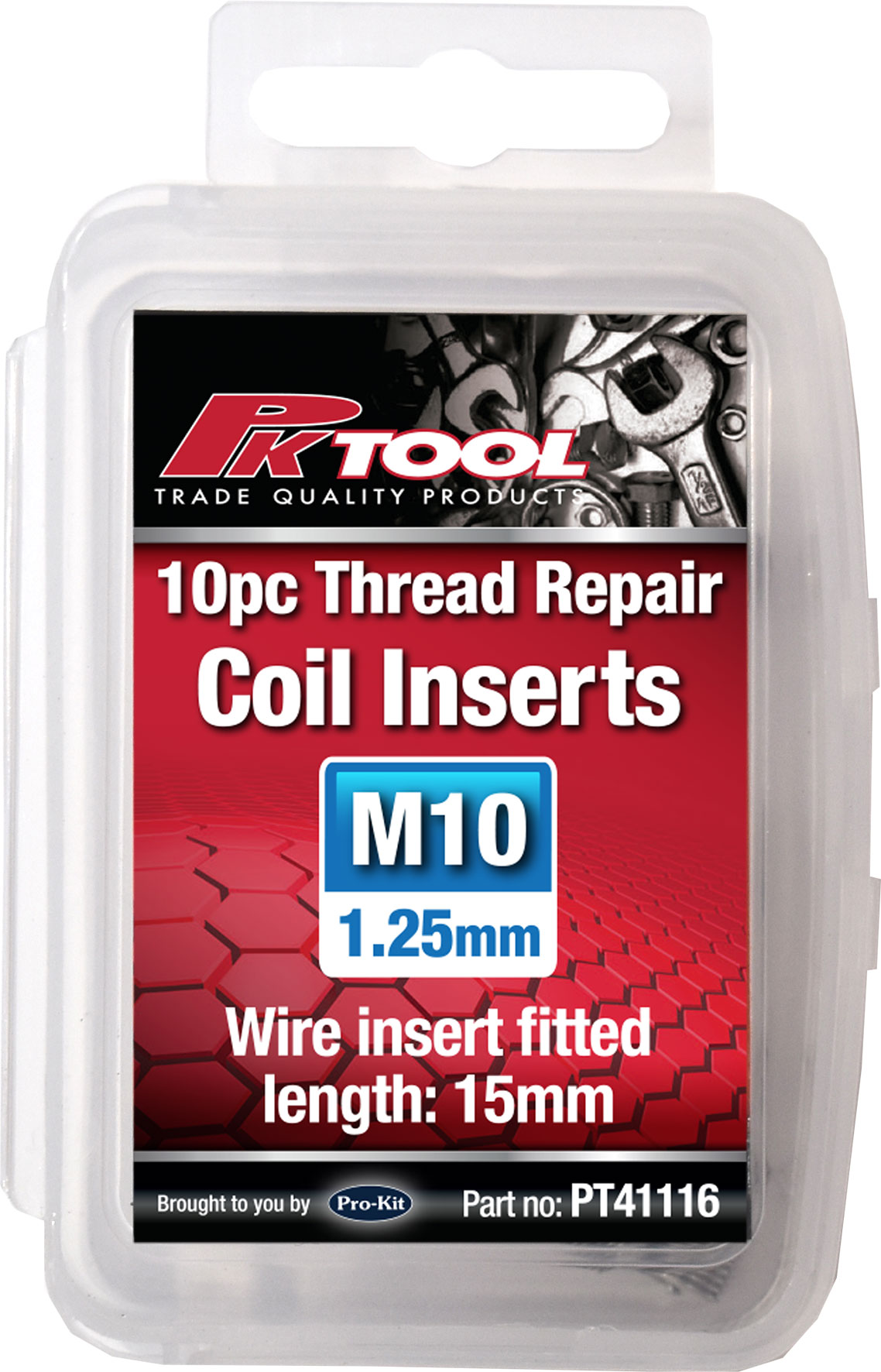 10PC M10 REPLACEMENT WIRE THREAD INSERT SETS 1.25MM