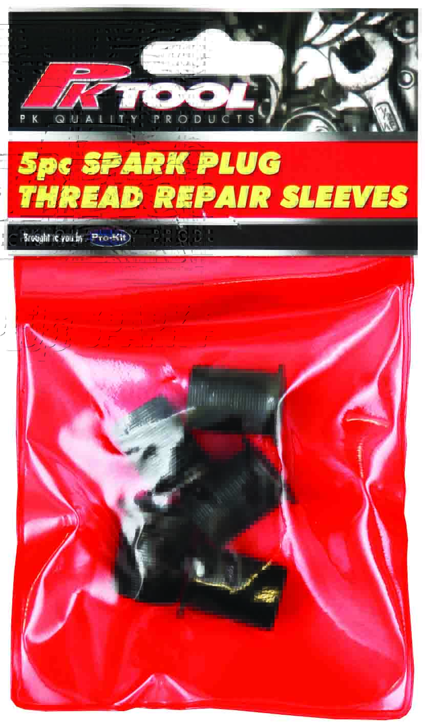 5pc SPARK PLUG THREAD REPAIR REPLACEMENT SLEEVE FOR PT41101