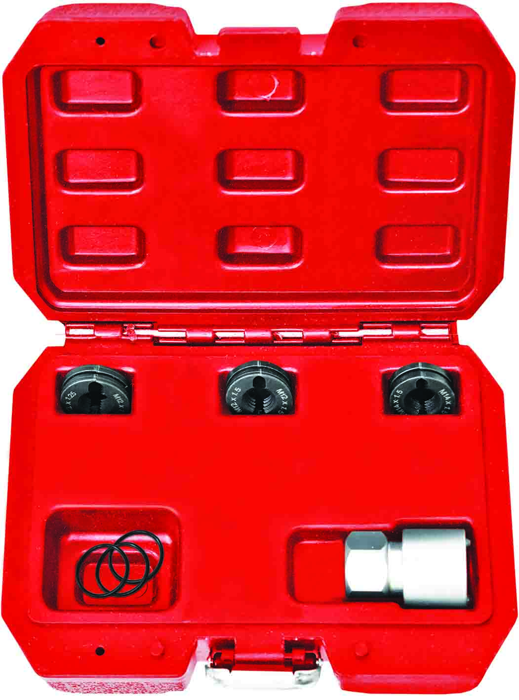 THREAD REPAIR TOOL SET – WHEEL STUD 1/2″ TWO PIECE DIE M12X1.25,  M12 X 1.5 & M14 X 1.5