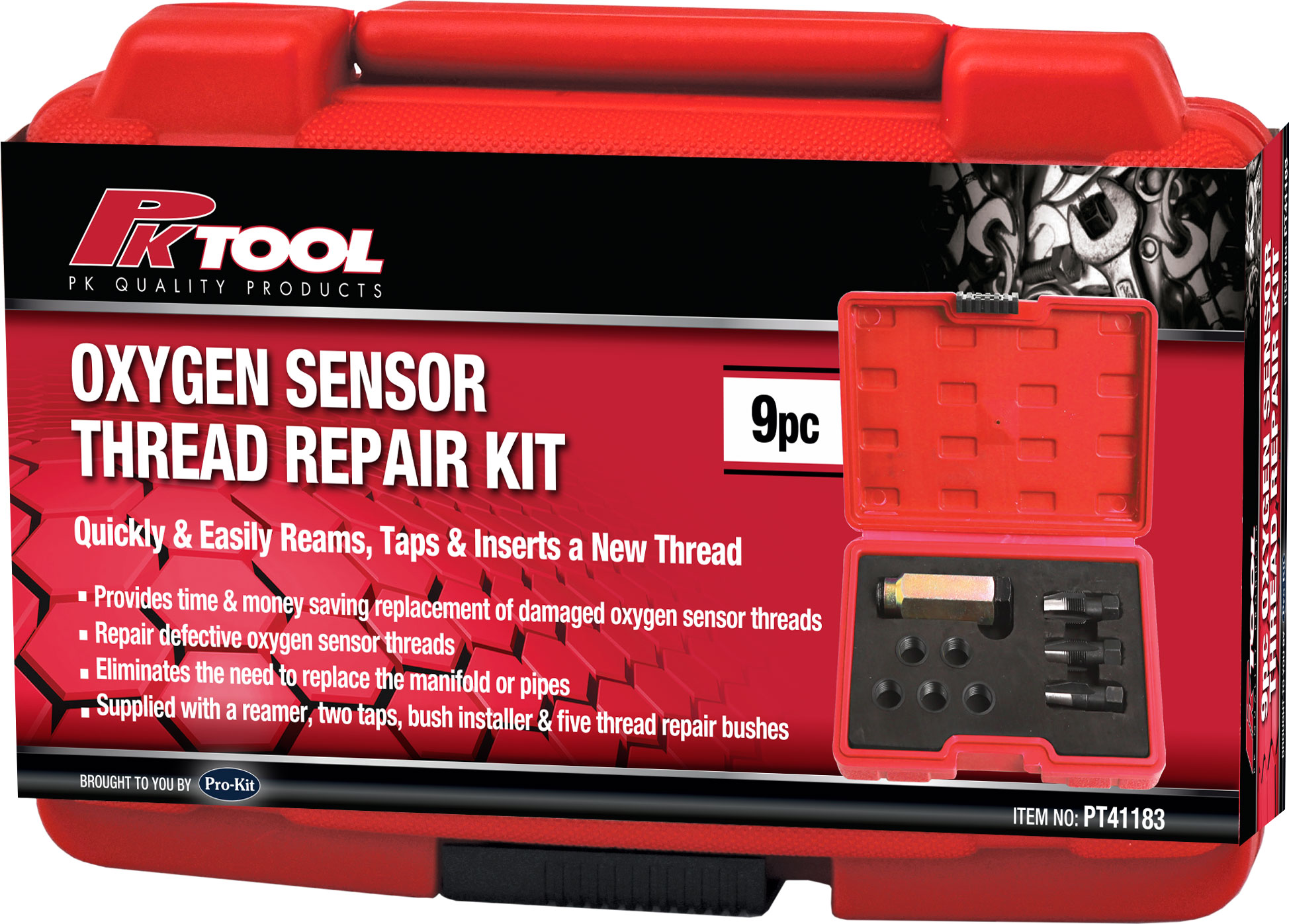 9pc OXYGEN SENSOR THREAD REPAIR KIT