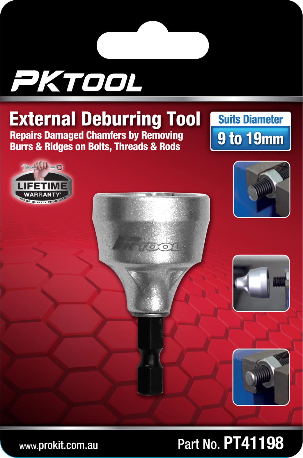 External Deburring Tool Suits Diameter 9 to 19mm
