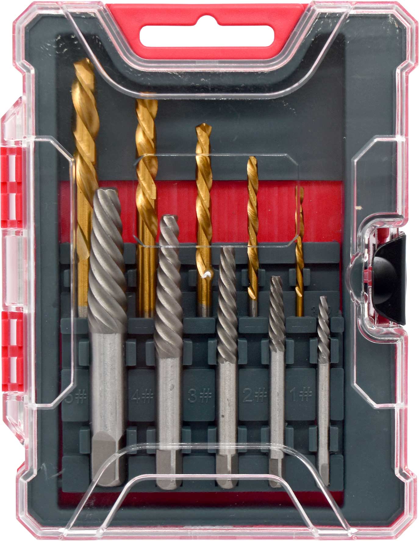 10pc Screw Extractor & Left-hand Drill Bit Set