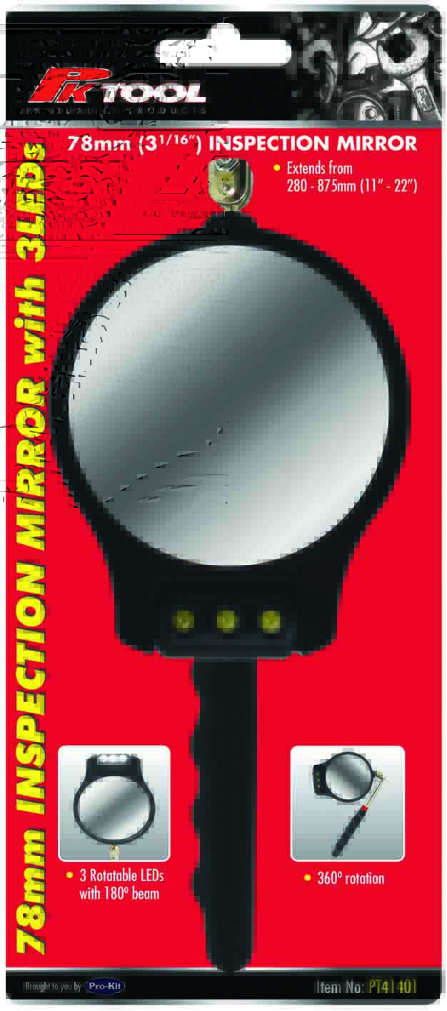 78mm (3 1/16”) TELESCOPIC INSPECTION MIRROR