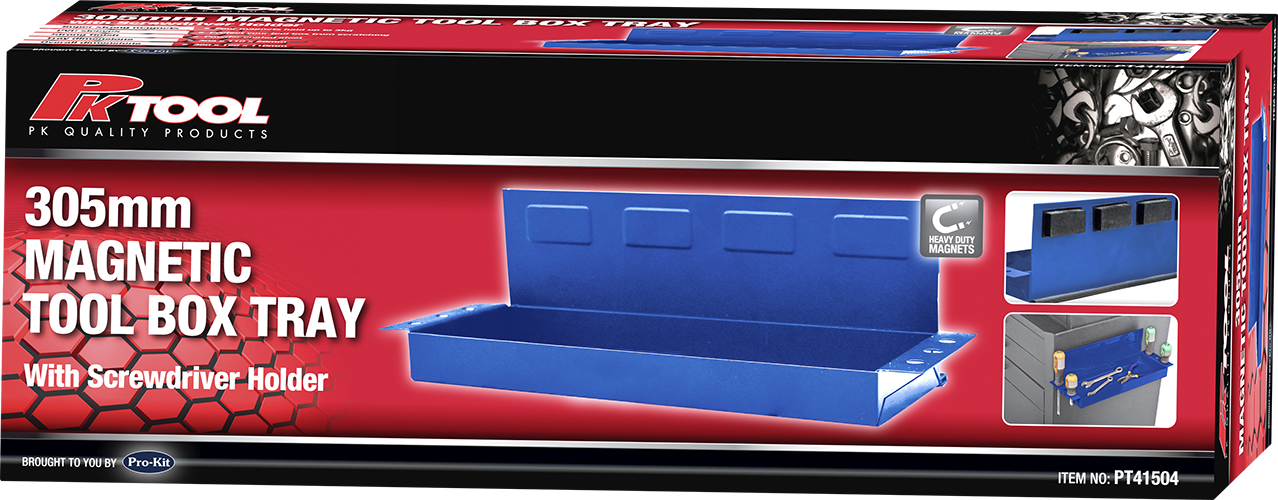 305mm Magnetic Tool Box Tray with Screwdriver Holder