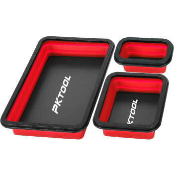 3pc Collapsible Non-Marring Magnetic Tray Set