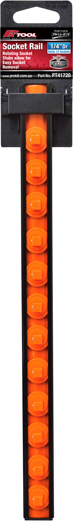 1/4″ Dr Socket Aluminium Rail