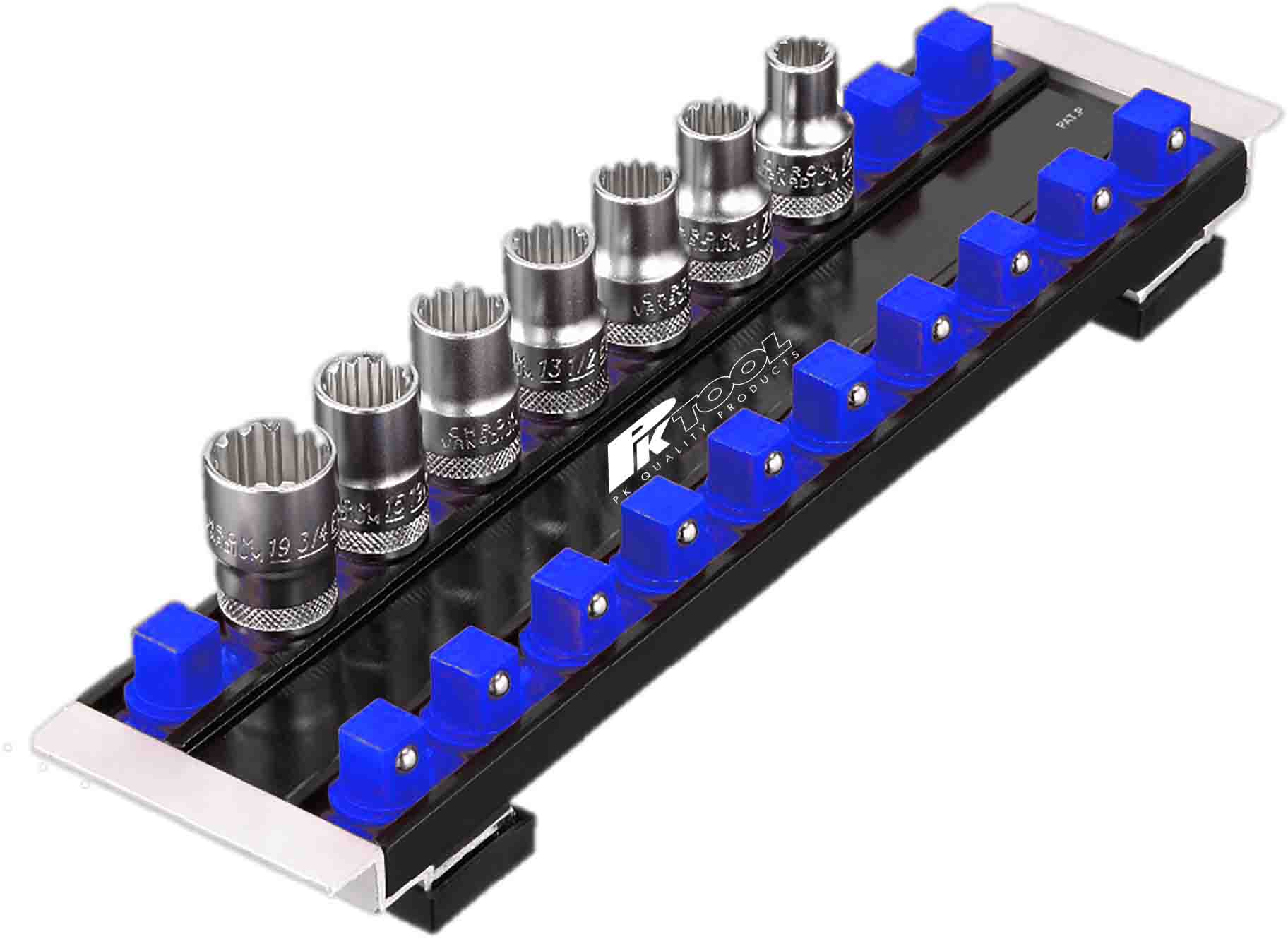 1/2″ Dr Magnetic Socket Rail with Dual Aluminium Rails