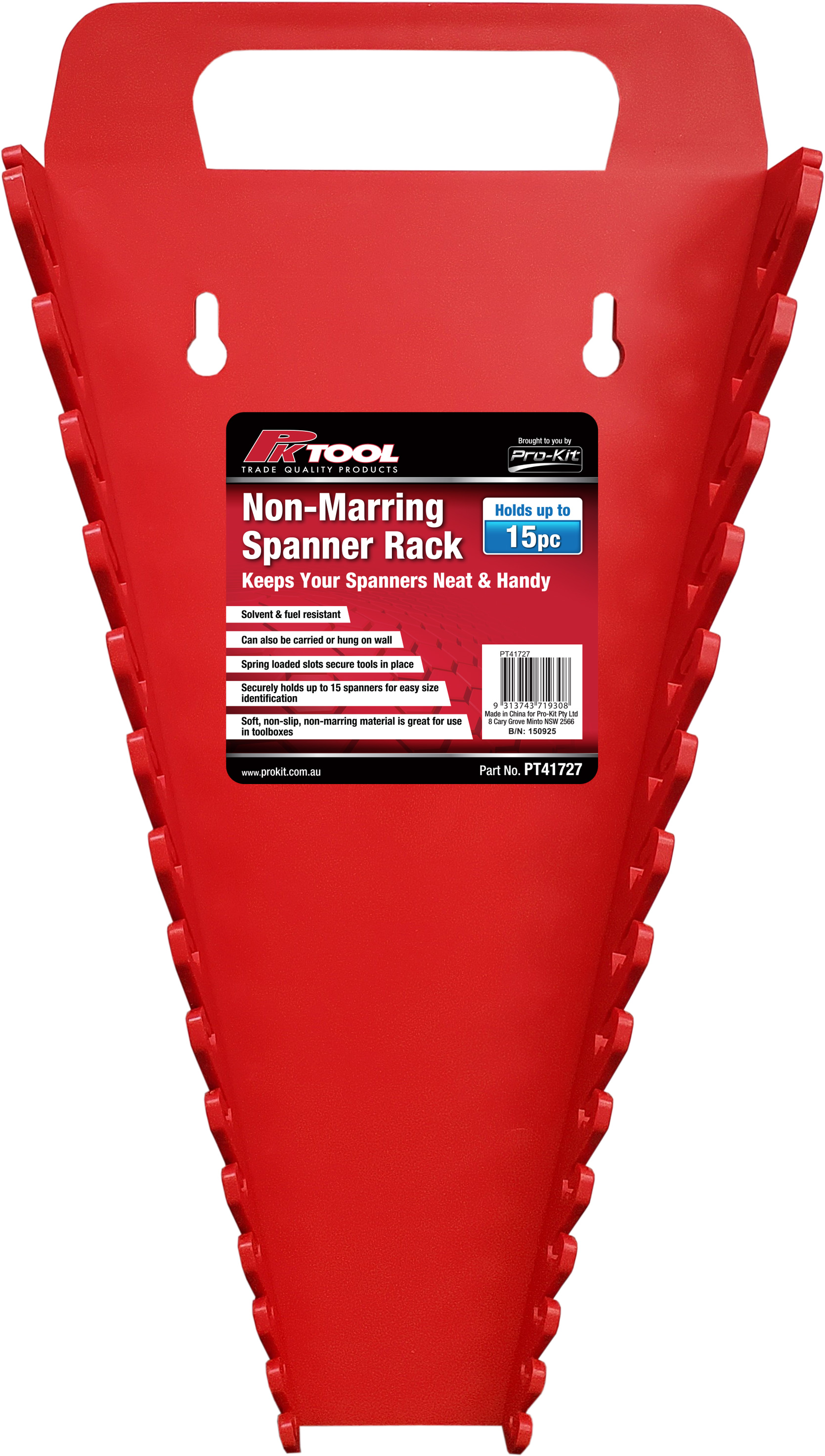 Non-Marring Spanner Rack