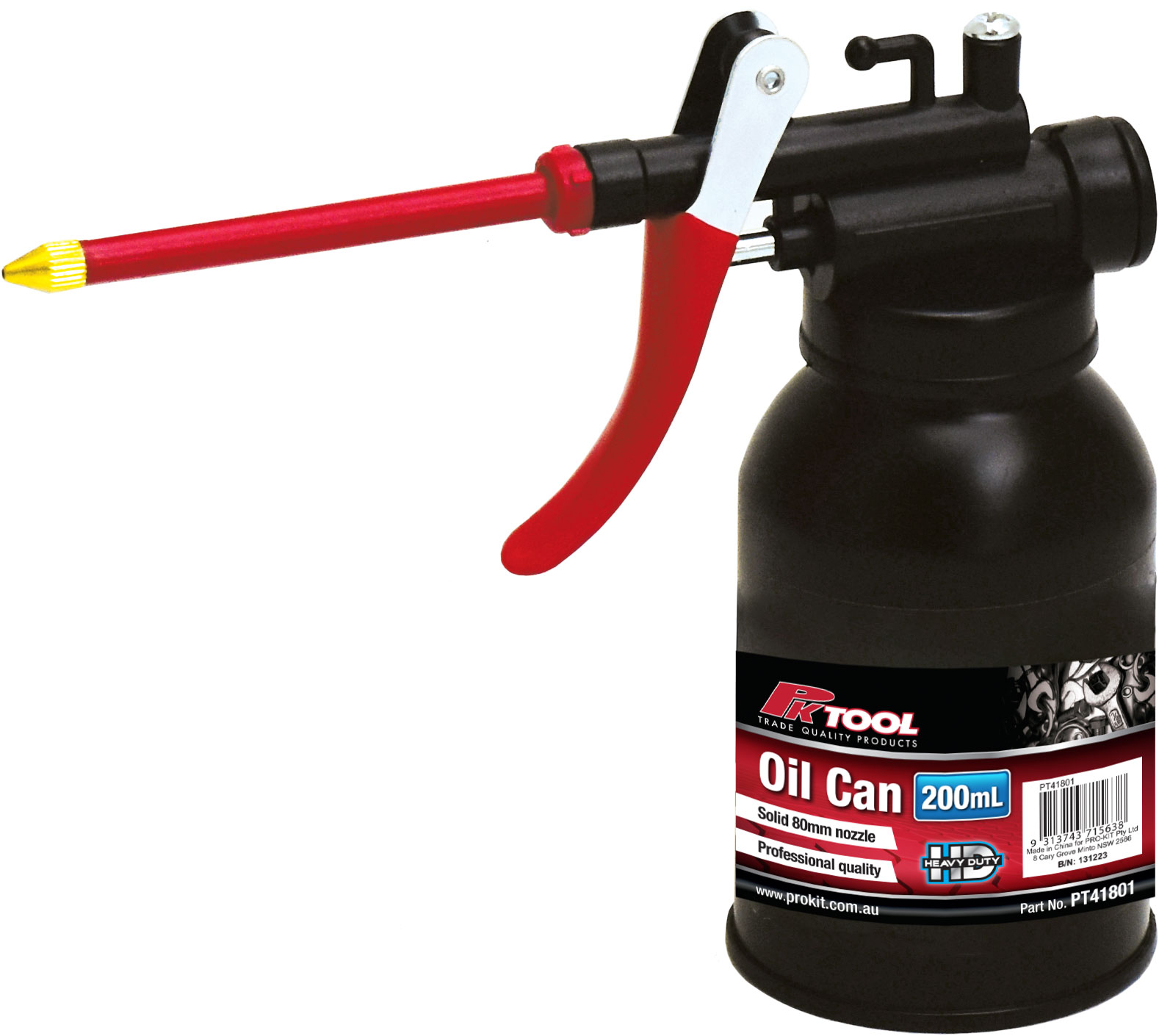 OIL CAN – 200CC HEAVY DUTY WITH STRAIGHT NOZZLE
