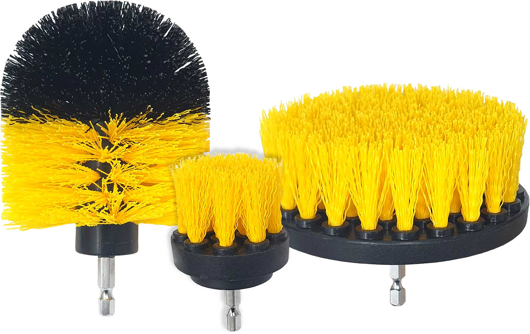 3pc POWER SCRUBBER DRILL BRUSH SET