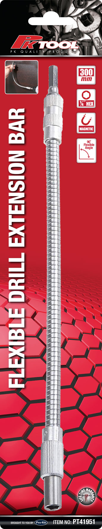 300mm Flexible Drill Extension Bar