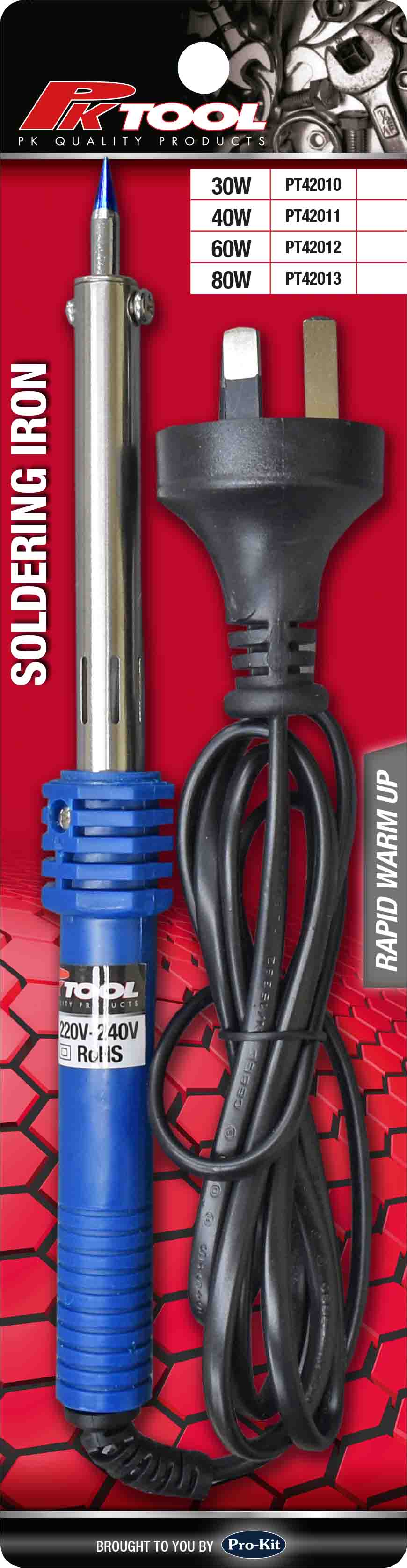 30W 240V RAPID WARM-UP SOLDERING IRON